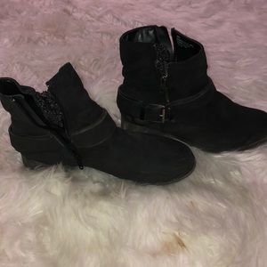 Black ankle boots